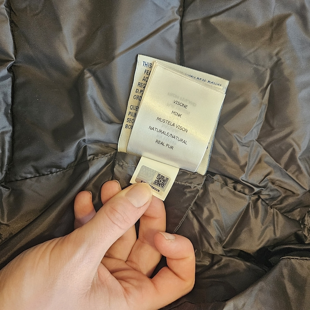 Moncler Puffer Down Black with mink fur accent Jacket - Picture 5 of 14
